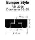 Bumper style rubber feet for vibratory feeder
