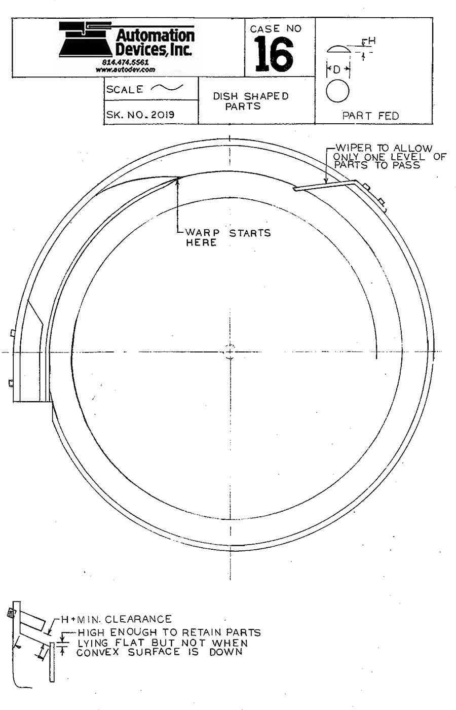 vibratory feeder bowl tooling instructions for convex lens shaped parts