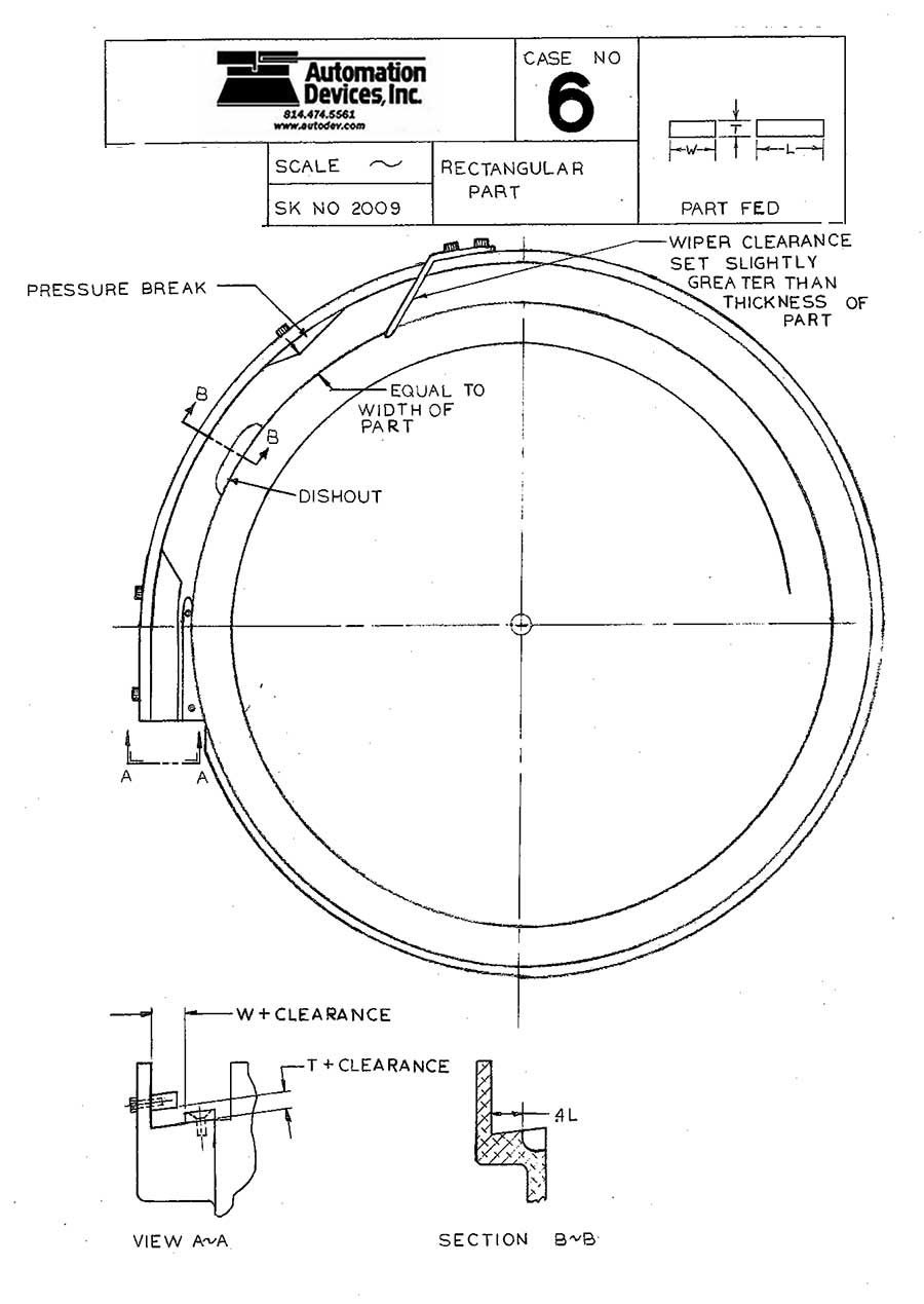 vibratory feeder bowl tooling instructions to orient rectangular parts