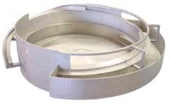 Custom tooled stainless steel feeder bowl