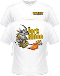 fork rhino tee shirt