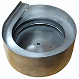 Blank Straightwall Stainless Steel Feeder Bowl